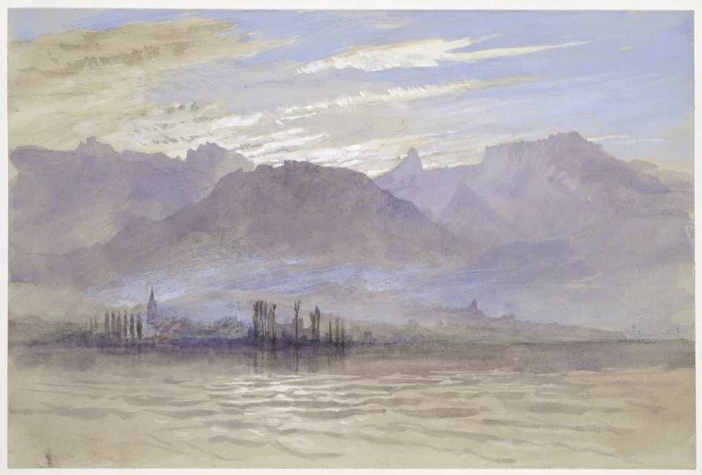 Mattina in primavera, con vento di nord - est, a Vevey, 1849, Ashmolean Museum, University of Oxford